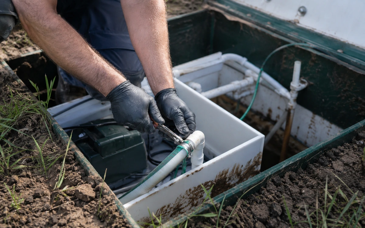 Aerobic septic system repair contractor